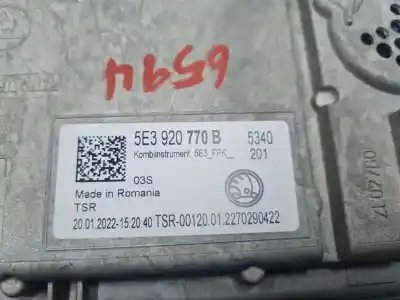Автозапчастина б/у панель інструментів для skoda octavia lim. (nx3) ambition посилання на oem iam 5e3920770b  