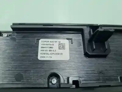 Peça sobressalente para automóvel em segunda mão comando de sofagem (chauffage / ar condicionado) por citroen c4 pure tech 130 cv / 96 kw referências oem iam 9844375880  