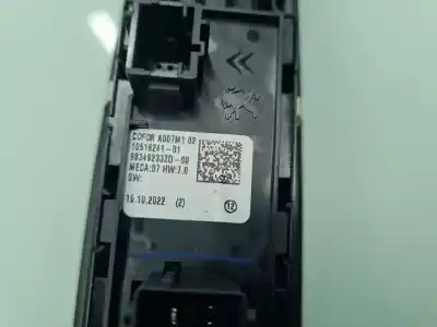 Second-hand car spare part left front power window switch for citroen c4 pure tech 130 cv / 96 kw oem iam references 98349233zd  