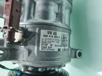 Peça sobressalente para automóvel em segunda mão compressor de ar condicionado a/a a/c por seat ateca style * referências oem iam 3q0816803e  