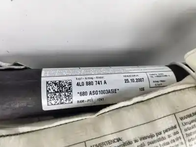 Second-hand car spare part front left curtain airbag for audi q7 (4l) 3.0 v6 24v tdi oem iam references 4l0880471a  