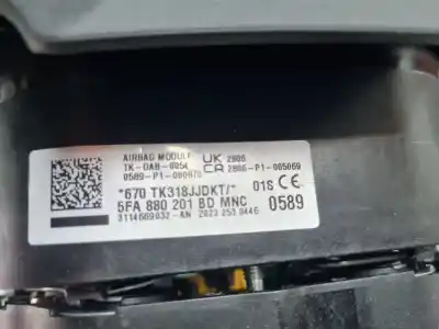 Second-hand car spare part airbag kit for seat ateca style * oem iam references 5fa880201bd  