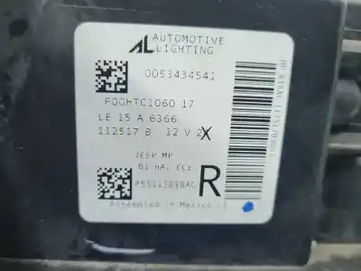 Автозапчасти б/у правая фара за jeep compass ii limited 4x2 ссылки oem iam f00htc1060