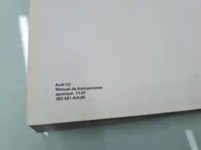 Peça sobressalente para automóvel em segunda mão manual de instruções por audi q7 (4l) 3.0 v6 24v tdi referências oem iam 
