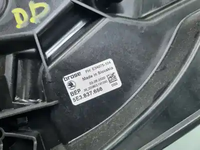 Автозапчастина б/у регулятор переднього правого скла для skoda octavia combi (nx5) ambition 116 cv / 85 kw посилання на oem iam 5e3837656  
