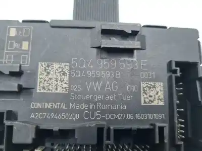 Second-hand car spare part electronic module for seat leon st (5f8) 1.6 tdi oem iam references 5q4959593e  