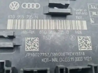 Автозапчастина б/у електронний модуль для audi a4 b8 (8k2) 2.0 tdi посилання на oem iam 8t0959795b  