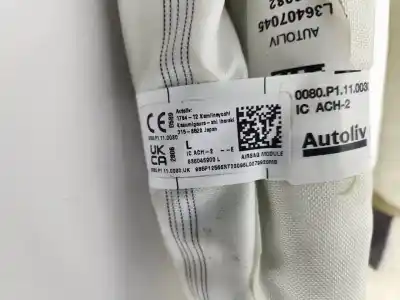 Second-hand car spare part front left curtain airbag for renault clio v equilibre 100 cv / 74 kw oem iam references 636046900l