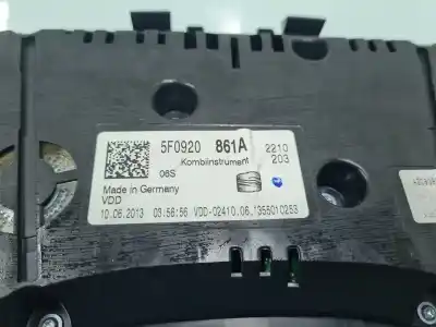 Pezzo di ricambio per auto di seconda mano Pannello Degli Strumenti per SEAT LEON (5F1) 1.6 TDI Riferimenti OEM IAM 5F0920861A  