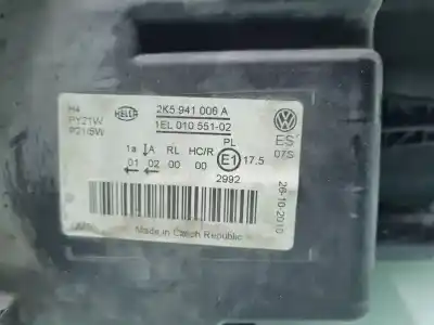 Автозапчасти б/у правая фара за volkswagen caddy ka/kb (2c) furgón economy bluemotion ссылки oem iam 2k5941006a  