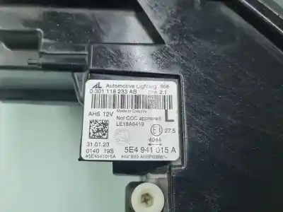 Автозапчастина б/у ліва фара для skoda octavia combi (nx5) rs 244 cv / 180 kw посилання на oem iam 5e4941015a  