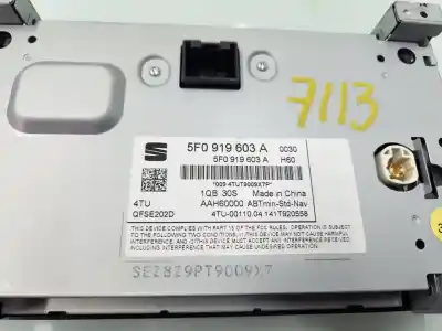 Pezzo di ricambio per auto di seconda mano display multifunzione per seat leon (5f1) 1.6 tdi riferimenti oem iam 1k0827469f  