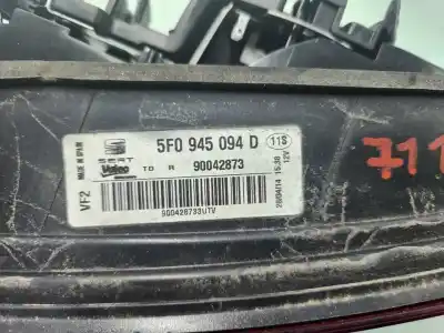 Pezzo di ricambio per auto di seconda mano luce di coda interna destra per seat leon (5f1) 1.6 tdi riferimenti oem iam 5f0945094d  