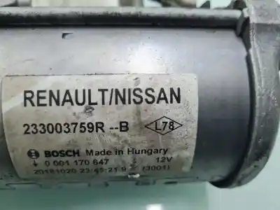 Peça sobressalente para automóvel em segunda mão motor de arranque por dacia duster ii prestige referências oem iam 233003759r  