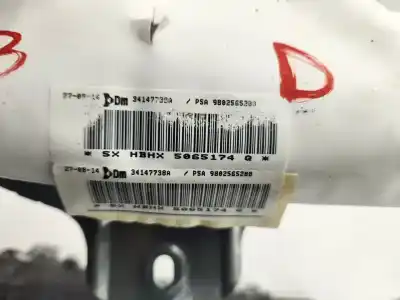 Peça sobressalente para automóvel em segunda mão airbag de cortina dianteiro direito por citroen ds5 sport 181 cv / 133 kw referências oem iam 9802565280