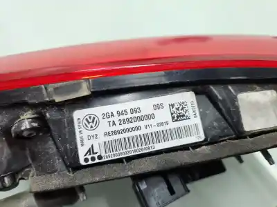Автозапчасти б/у внутренний левый задний фонарь за volkswagen t-roc (a11, d11) 1.0 tsi ссылки oem iam 2ga945093  