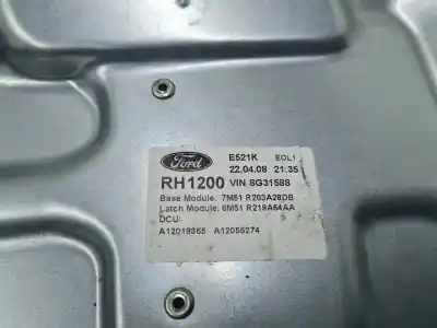 Peça sobressalente para automóvel em segunda mão elevador de vidros dianteiro direito por ford kuga (cbv) titanium referências oem iam 7m51r203a28db  