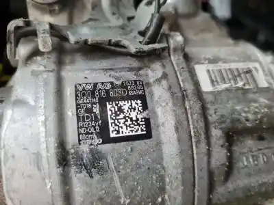 Peça sobressalente para automóvel em segunda mão compressor de ar condicionado a/a a/c por skoda octavia combi (nx5) ambition 116 cv / 85 kw referências oem iam 3q0816803d  
