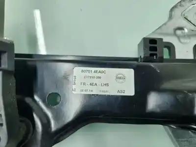 Second-hand car spare part driver left window regulator for nissan qashqai (j11) acenta oem iam references 807014ea0c  