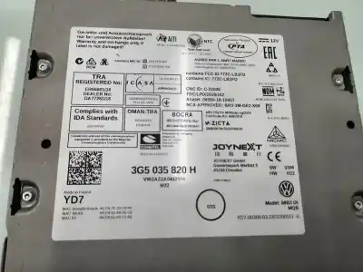 Second-hand car spare part GPS NAVIGATION SYSTEM for VOLKSWAGEN POLO  OEM IAM references 3G5035820H  