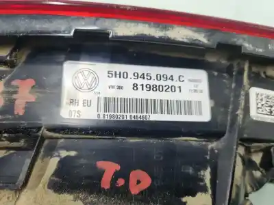 Second-hand car spare part interior rear right light for volkswagen golf viii lim. (cd1) life oem iam references 5h0945094c