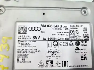 Peça sobressalente para automóvel em segunda mão módulo / sistema de navegação gps por audi q5 sportback (fyt) 40 tdi quattro referências oem iam 80a035043g