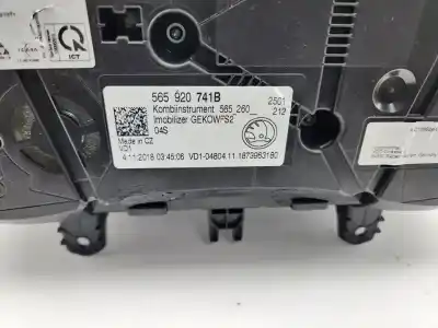 Second-hand car spare part dashboard for skoda karoq (nu) ambition 4x4 oem iam references 565920741b  