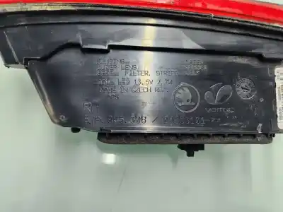 Автозапчасти б/у внутренний правый задний фонарь за skoda karoq (nu) ambition 4x4 ссылки oem iam 57a945308  