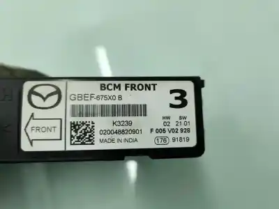 Second-hand car spare part electronic module for mazda cx-5 center-line 2wd 165 cv / 121 kw oem iam references gbef675x0  