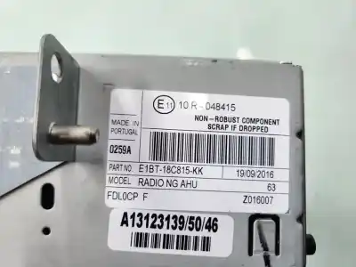 Pezzo di ricambio per auto di seconda mano impianto audio / radio cd per ford grand c-max (ceu) trend 120 cv / 88 kw riferimenti oem iam e1bt18c815kk  