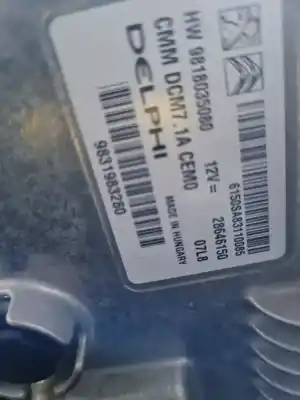 Pièce détachée automobile d'occasion CALCULATEUR MOTEUR ECU pour DS DS 7 CROSSBACK (J4_, JR_, JC_)  Références OEM IAM 9831983280  