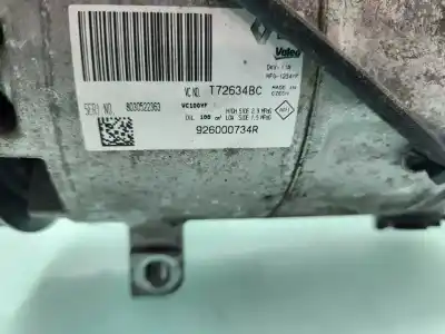 Second-hand car spare part air conditioning compressor for renault captur s-edition 118 cv / 87 kw oem iam references 926000734r  