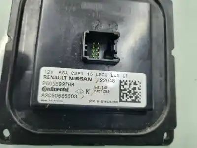 Peça sobressalente para automóvel em segunda mão balastro de xenon por renault captur s-edition 118 cv / 87 kw referências oem iam 260559976r  