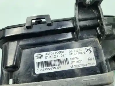 Автозапчасти б/у правая фара за ds ds 7 crossback (j4_, jr_, jc_) 2.0 bluehdi 180 (jjehzr) ссылки oem iam 9815740680