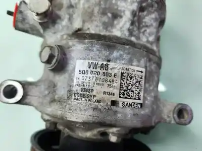 Second-hand car spare part air conditioning compressor for skoda rapid active oem iam references 5q0820803e  