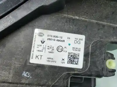 Автозапчасти б/у правая фара за renault captur ii techno ссылки oem iam 260104900r  