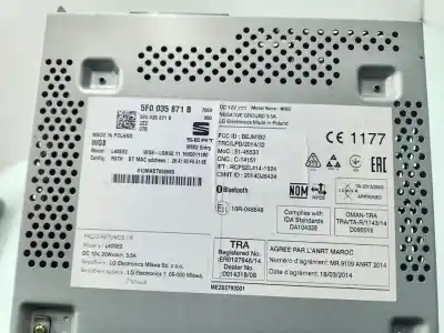 Автозапчасти б/у многофункциональный дисплей за seat leon (5f1) reference ссылки oem iam 5f0035871b  