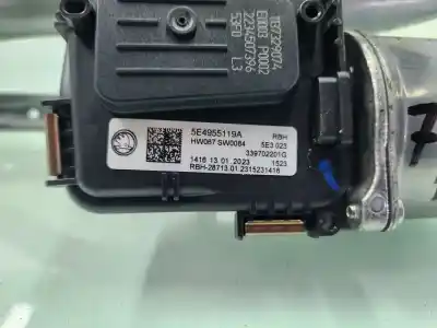 Автозапчастина б/у двигатель передніх склоочисників для skoda octavia combi (nx5) rs 244 cv / 180 kw посилання на oem iam 5e4955119a  