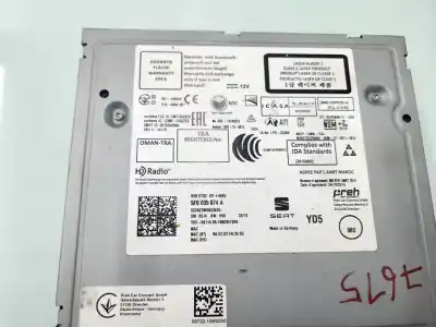 Peça sobressalente para automóvel em segunda mão módulo / sistema de navegação gps por seat arona fr referências oem iam 5f0035874a  