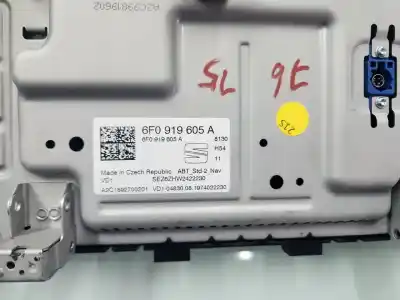 Second-hand car spare part multifunction display for seat arona fr oem iam references 6f0919605a  