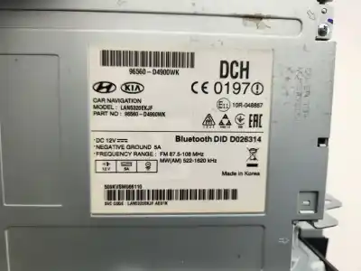 Second-hand car spare part multifunction display for kia optima (jf) 1.7 crdi oem iam references 96560d4900  
