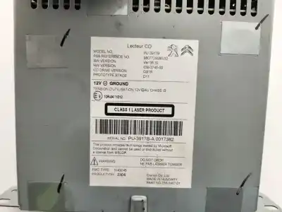 Second-hand car spare part Audio System / Radio Cd for PEUGEOT 508 Allure OEM IAM references 9807729080  