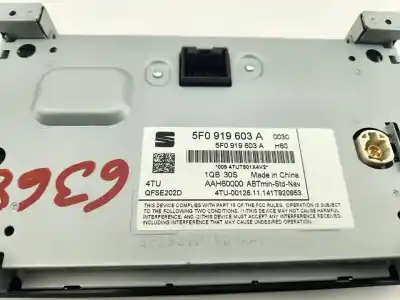 Автозапчастина б/у багатофункційний дисплей для seat leon (5f1) 2.0 tdi посилання на oem iam 5f0919603a  