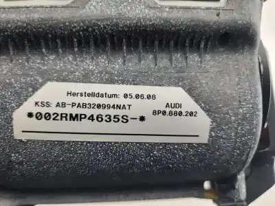 Peça sobressalente para automóvel em segunda mão airbag dianteiro direito por audi a3 (8p) 2.0 tdi ambiente (dpf) referências oem iam pab320994nat  