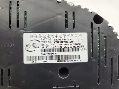 Peça sobressalente para automóvel em segunda mão quadrante por kia niro concept referências oem iam 94003g5300  