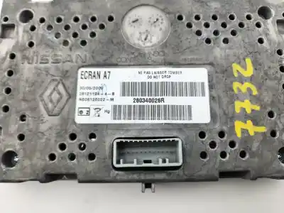 Second-hand car spare part multifunction display for renault laguna iii expression oem iam references 280340026r  