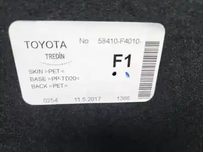 Автозапчасти б/у обивка багажника за toyota c-hr (x10) hybrid active 122 cv / 90 kw ссылки oem iam 58410f4010  