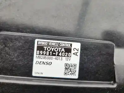 Second-hand car spare part electronic module for toyota c-hr (x10) hybrid active 122 cv / 90 kw oem iam references 89981f4020  