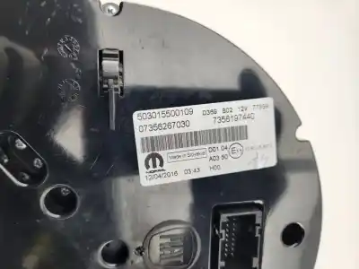 Second-hand car spare part dashboard for fiat 500 500 lounge 80 cv / 59kw oem iam references 7356197440  