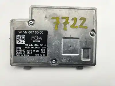 İkinci el araba yedek parçası elektronik modül için citroen c5 x 1.6 plug-in feel 150 cv / 110 kw oem iam referansları 985193878000  